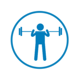 Sportarten-Icons Gewichtheben