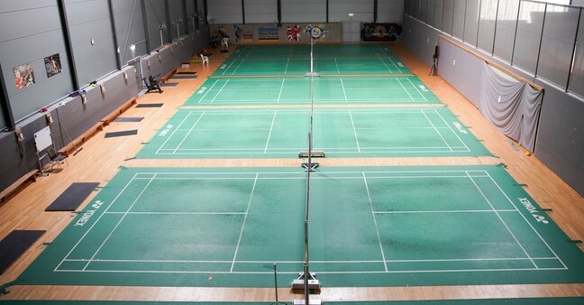 View of the badminton hall
