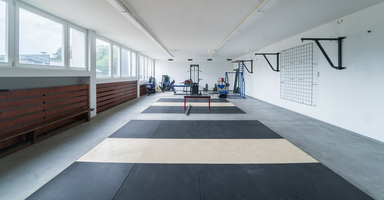 View of the weightlifting hall