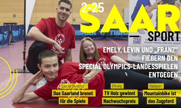Ausschnitt Titelseite Verbandsmagazin Saarsport des LSVS