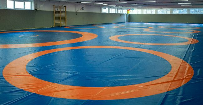 View of the wrestling hall
