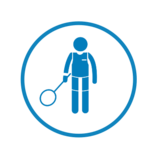 Sportarten-Icons Badminton